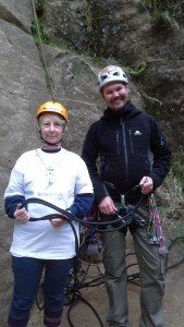 Sally abseils to raise £1000 for Cavendish!