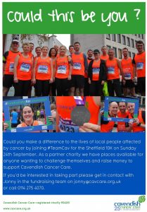 Join Team Cav for the Sheffield 10k