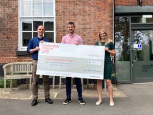 Redbrik Foundation donates £1950 to Cavendish Cancer Care