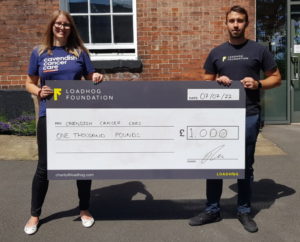Loadhog Foundation donate £1000 following Monopoly Win
