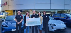Porsche Centre Sheffield help raise over £1800 with Sheffield Hallam Students